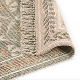 9' x 12' Reversible Area Rug (Olive Green/Beige)