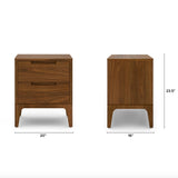 2-Drawer MCM Nighstand (Walnut)