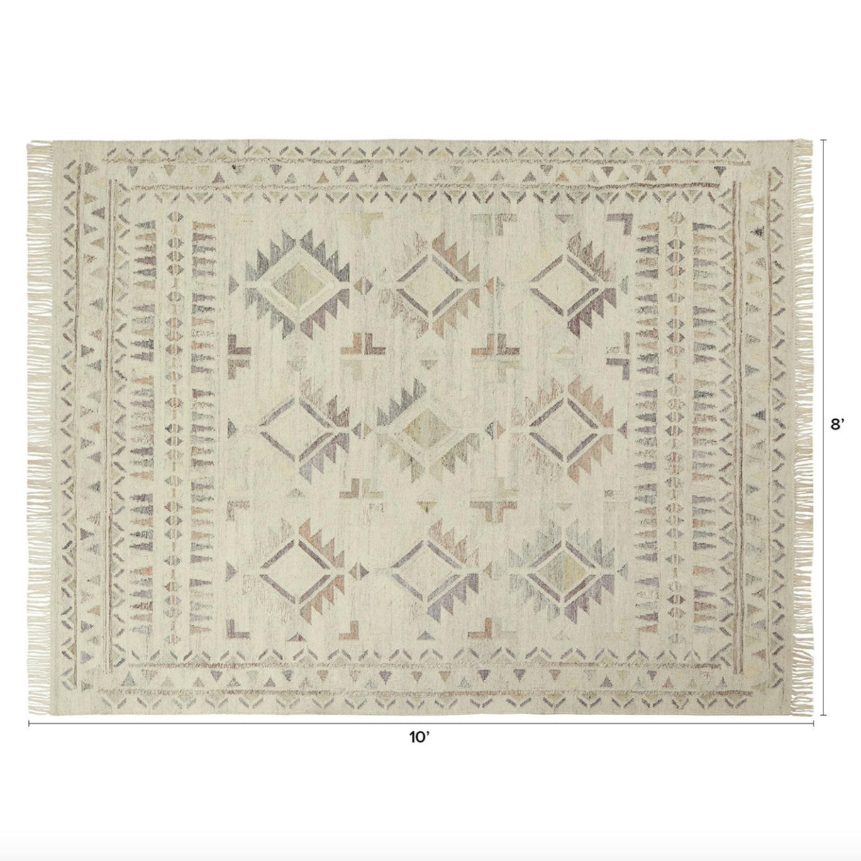 8' x 10' Indoor Rug (Silver Etch)