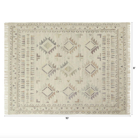 Article 8' x 10' Indoor Rug in Silver Etch with modern geometric pattern, soft texture, and stylish design for living spaces.