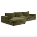 3pc Modular Sectional w/ Chaise (Cypress Green)
