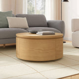 MCM-Style Storage Coffee Table (Natural Oak)