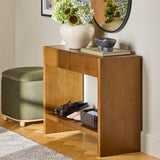 37" MCM Storage Console (Smoked Oak)