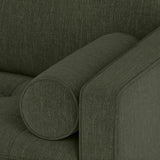 72" Tufted MCM Loveseat (Fir Green)