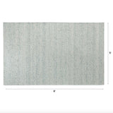 Article 5' x 8' medium-pile Pearl Blue rug with soft, plush texture and modern design, ideal for living room or bedroom decor.