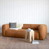Genuine Leather MCM Sofa (Rawhide Tan)