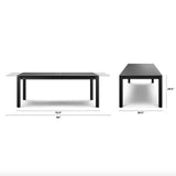 Extendable Outdoor Dining Table (Black)
