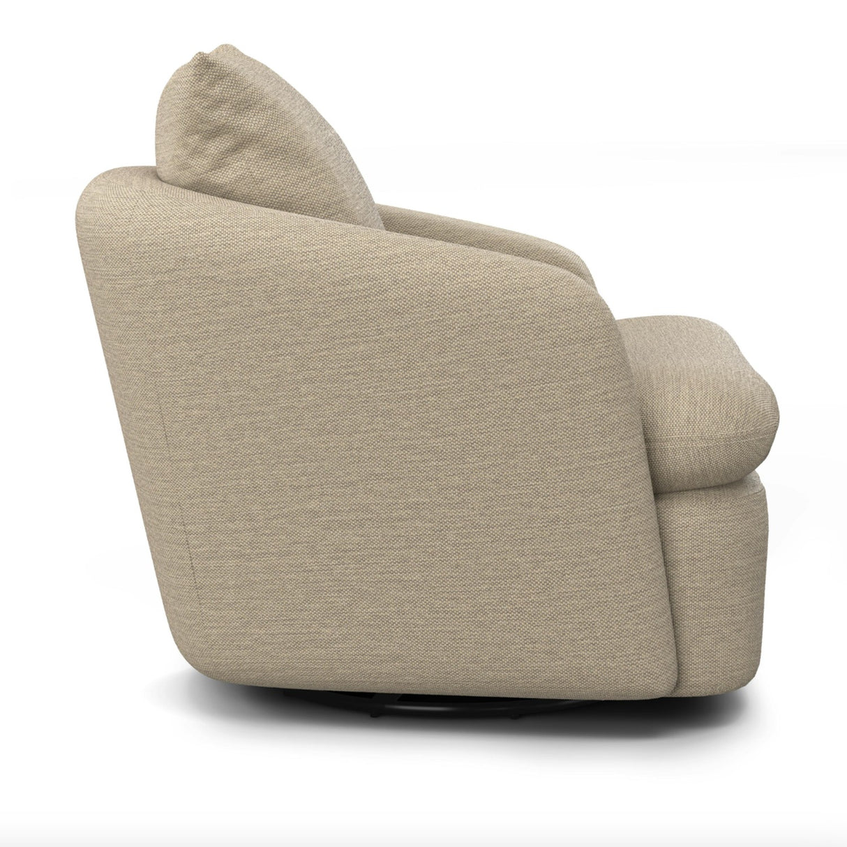 Swivel Lounge Chair (Silver Taupe)