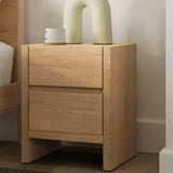 2-Drawer MCM Nightstand (White Oak)