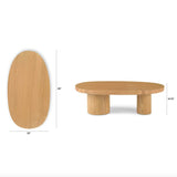 46" Solid Oak Coffee Table