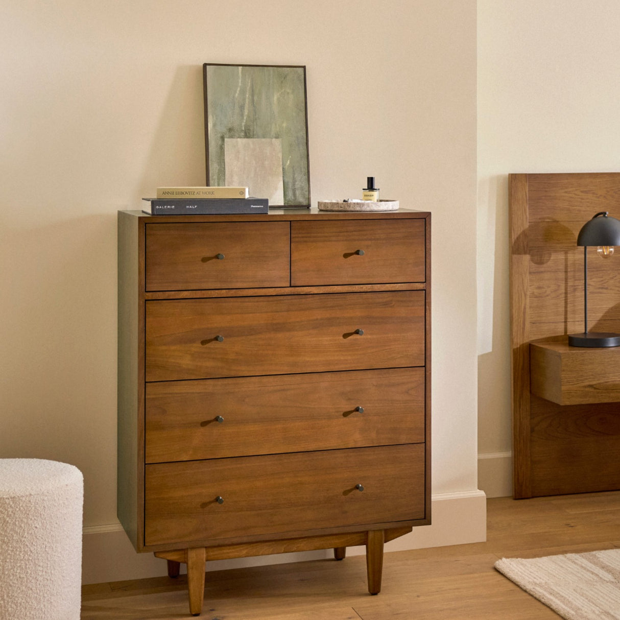 MCM 5-Drawer Chest (Walnut)