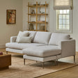 Article 93-inch sectional sofa with reversible chaise, modern fabric upholstery and clean-lined design in a stylish living room setting.