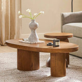 Smoked Oak MCM-Style Coffee Table
