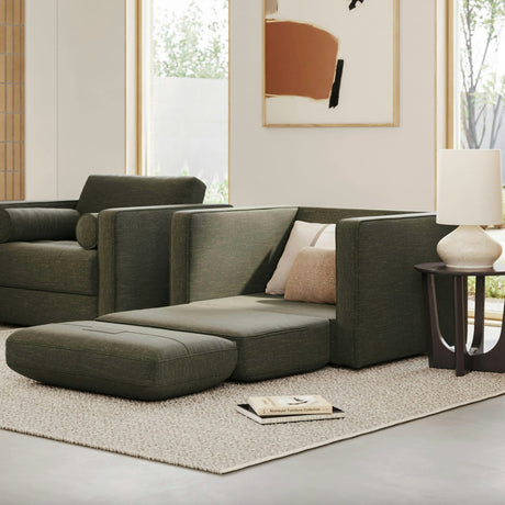Tufted Sleeper Chair (Fir Green)