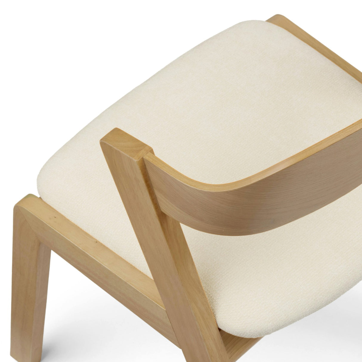 MCM-Style Dining Chair (Oak/Bristol Ivory)