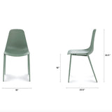 MCM-Style Dining Chair (Aloe Green)