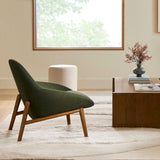 MCM-Style Accent Chair (Vine Green)