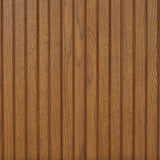 MCM-Style Wall Panel + Bench (Smoked Oak/Green)