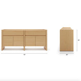 70" MCM-Style Sideboard (White Oak)