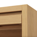 50" MCM-Style Desk w/ Storage (White Oak)