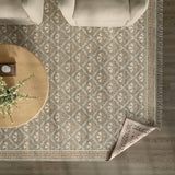 9' x 12' Reversible Area Rug (Olive Green/Beige)