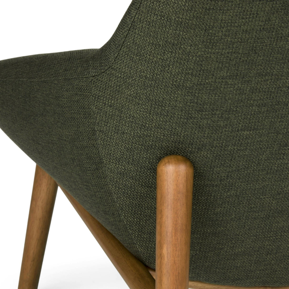 MCM-Style Accent Chair (Vine Green)