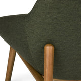 MCM-Style Accent Chair (Vine Green)