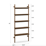 33.25" MCM Shelving Unit (Walnut)