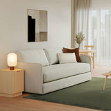 Harbor Ivory 88-inch Article sofa bed with sleeper design, featuring plush cushions and a modern style in a living room setting