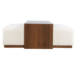 Stafford Ottoman w/ Castered Table