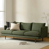 83.5" MCM-Style Sofa (Forest Green)