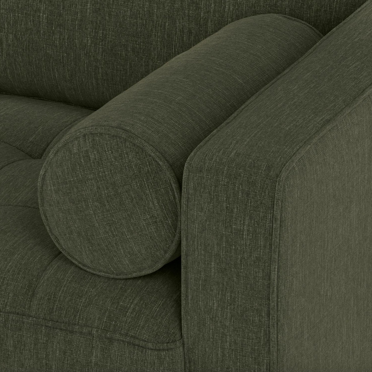 88" Tufted MCM Sofa (Fir Green)
