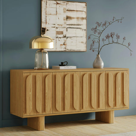 63" MCM-Style Sideboard (Natural Oak)