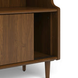 Walnut MCM Bookcase w/ Storage