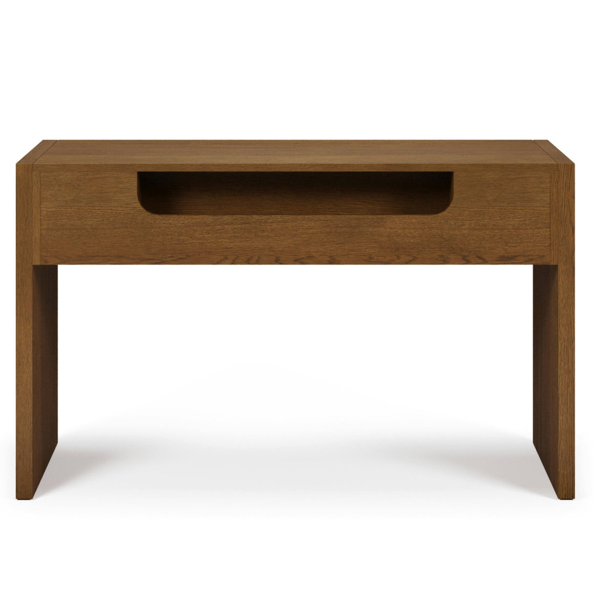 50" MCM-Style Desk w/ Storage (Smoked Oak)