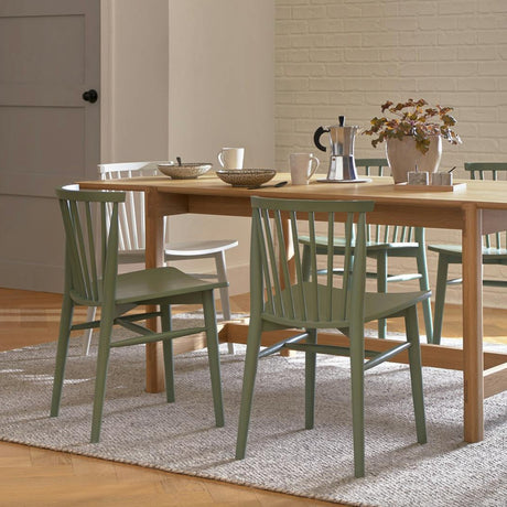 Wooden MCM Dining Chair (Norfolk Green)