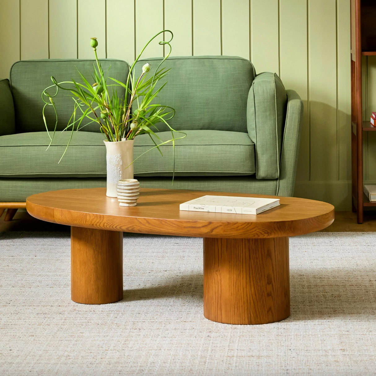 Smoked Oak MCM-Style Coffee Table