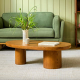 Smoked Oak MCM-Style Coffee Table
