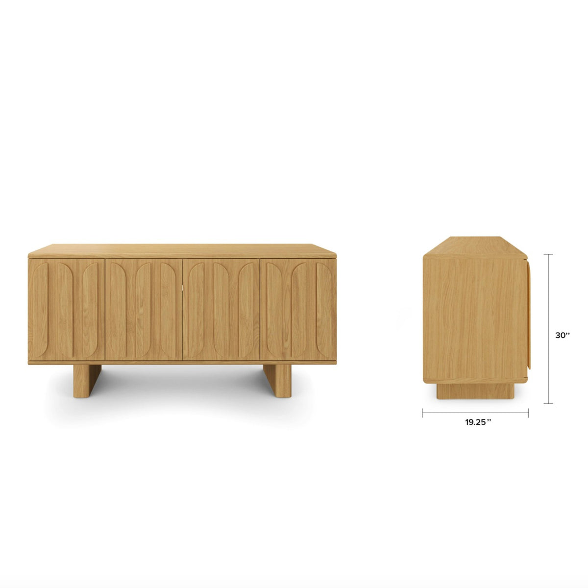 63" MCM-Style Sideboard (Natural Oak)