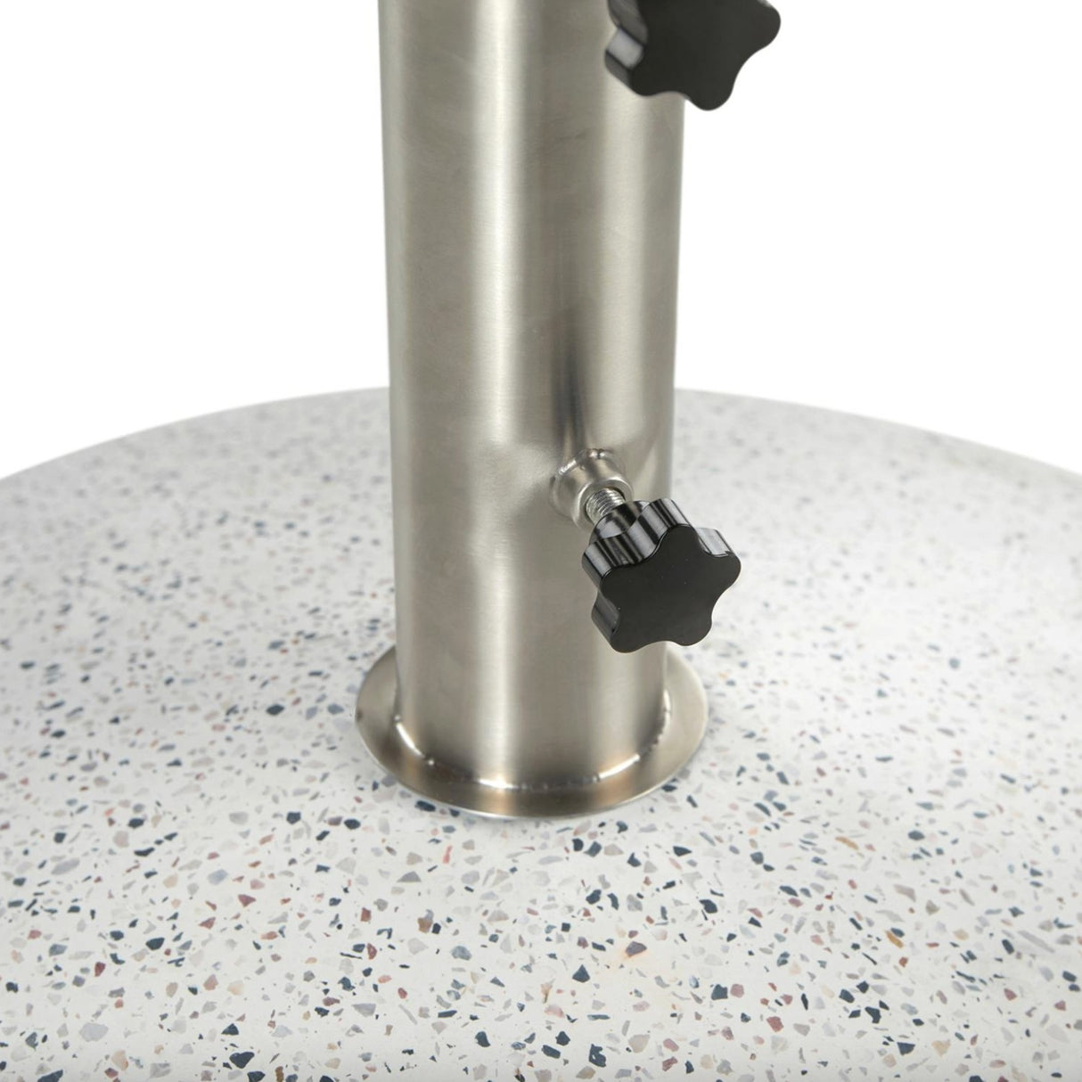 Wheeled Umbrella Base (White Terazzo)