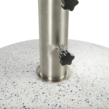Wheeled Umbrella Base (White Terazzo)