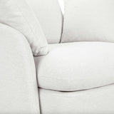 Grand Swivel Lounge Chair (Silver Ivory)