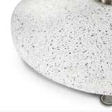 Wheeled Umbrella Base (White Terazzo)