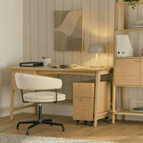 58.5" MCM-Style Desk (White Oak)