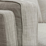 66.5" MCM Loveseat (Rain Cloud Gray/Honey Oak)