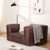 Genuine Leather Swivel Chair (Indiana Brown)