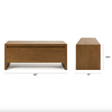 42" MCM-Style Storage Bench (Smoked Oak)