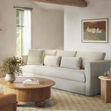 90" MCM Sofa w/ Bench Cushion (Clover Ivory)