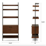 31.25" MCM Shelving Unit (Walnut)
