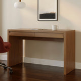50" MCM-Style Desk w/ Storage (Smoked Oak)